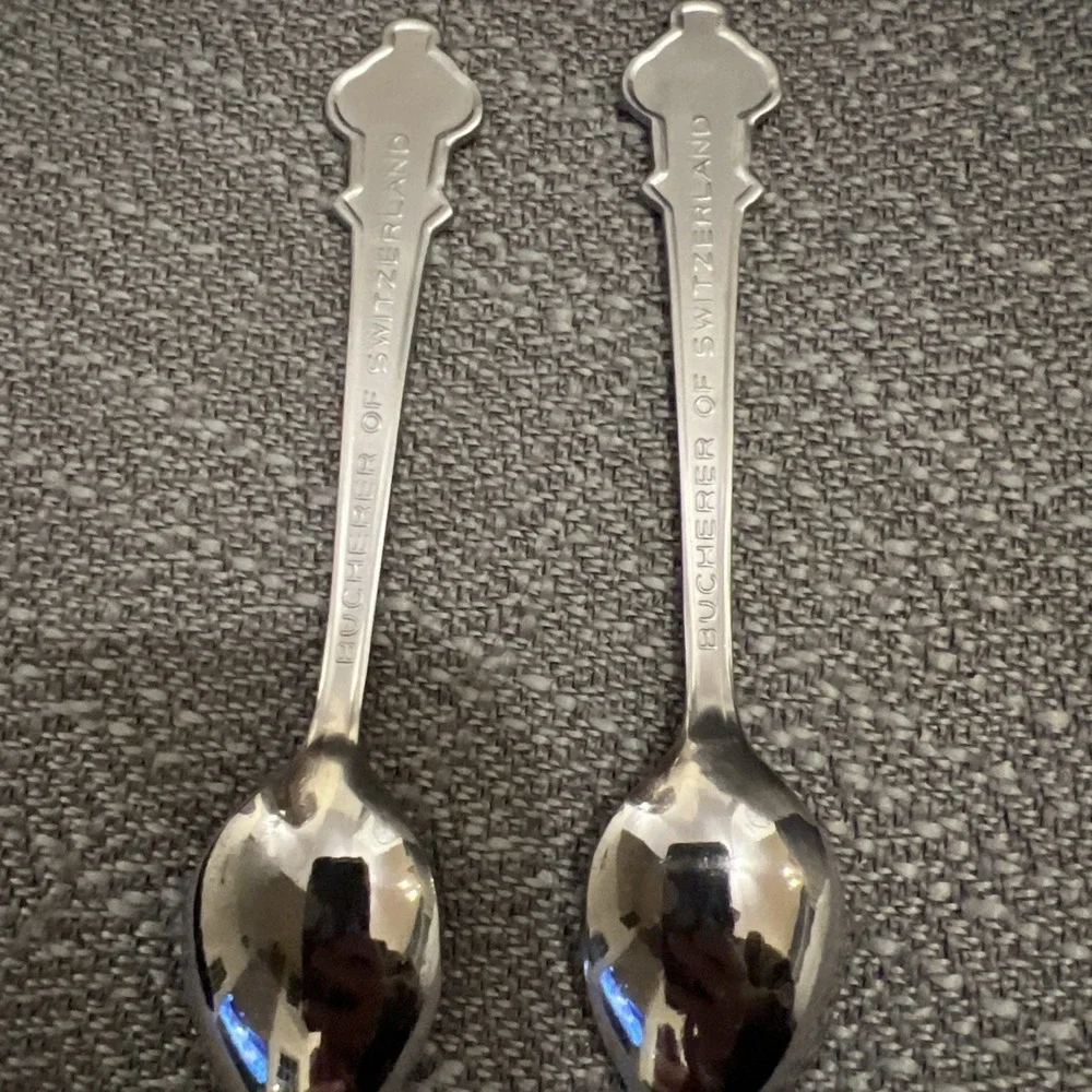 ROLEX Lucerne/Geneve Bucherer Switzerland Collectors Spoon Set Lot of 2